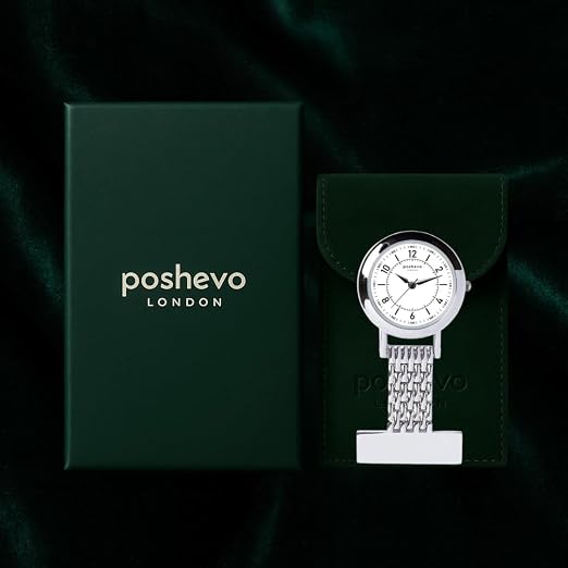 Personalized Nurse Fob Watches for Women and Men - Engraved Nurse Watch Custom Gift for Woman - Quartz Movement – Perfect Gifts for Healthcare Professionals (Rosegold)