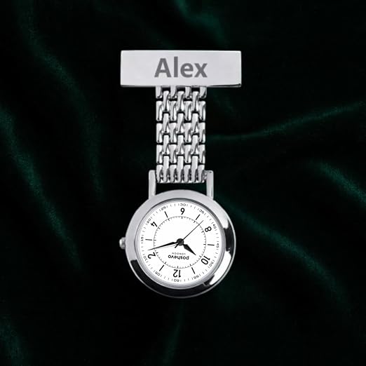 Personalized Nurse Fob Watches for Women and Men - Engraved Nurse Watch Custom Gift for Woman - Quartz Movement – Perfect Gifts for Healthcare Professionals (Rosegold)