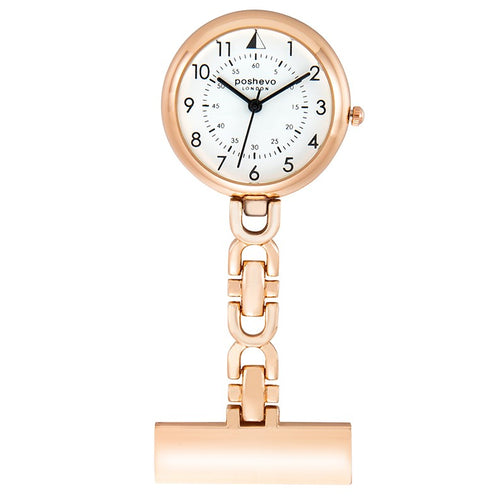 poshevo Nurse's Essential Fob Watch - Poshevo 3X Rose Gold