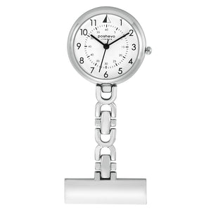 poshevo Nurse's Essential Fob Watch - Poshevo 3X Silver